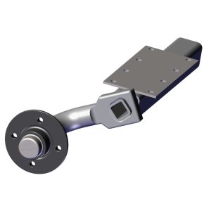 Unbraked Axle Rubbaride Stub 750KG