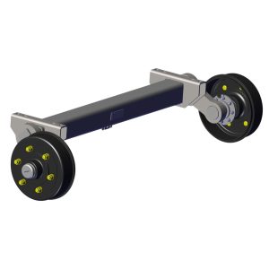 Braked Axle Rubbaride 3500KG